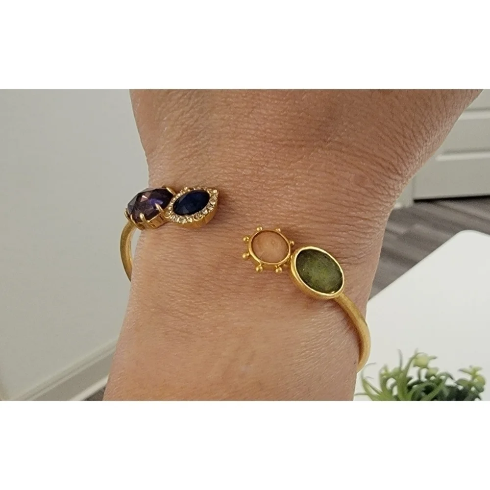 Kate Spade Hinged Bracelet – Multi-Stone – Gold - Picture 5 of 10